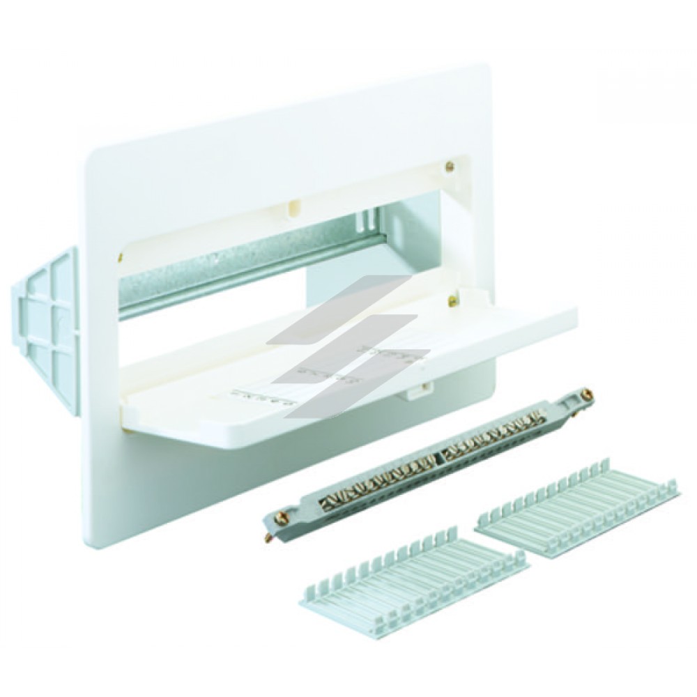 Панель UP 015, (311х202мм), з дверцями, PE/N клема, DIN-рейка, 1 ряд, на 15 модулів, Spelsberg